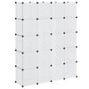 vidaXL Modular Cabinet 14 Compartments White 37x146x180.5 cm