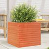 vidaXL Garden Planter Wax Brown 50x50x45.5 cm Solid Wood Pine
