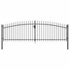 vidaXL Double Door Fence Gate Woerden with Spear Top 400x174.5 cm