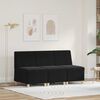 vidaXL Modular Sofa Unit Armless 3 pcs Black 55 x 74 x 82 cm Velvet