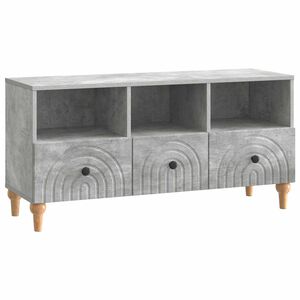vidaXL TV Cabinet Concrete Grey 102 x 34.5 x 50 cm Engineered Wood