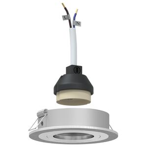 vidaXL Spotlights with Spotlights 6 pcs Silver 9 x 9 x cm Aluminium