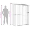 vidaXL Garden Sheds Anthracite 153.5 x 86 x 200 cm Metal