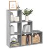 vidaXL Room Divider Bookcase&nbsp;3-Tier&nbsp;Grey Sonoma 99x29x99 cm Engineered Wood