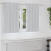 vidaXL Blackout Curtains with Rings 2 pcs Pale Grey 140 x 140 cm