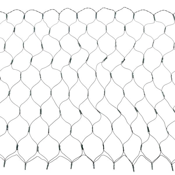 vidaXL Led Net Dark Green