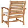 vidaXL Garden Chairs 2 pcs Natural 60 x 65 x 76.5 cm Solid teak wood