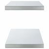 vidaXL Wall Shelves 2 pcs 100x30 cm Silver Stainless Steel