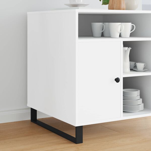 vidaXL Furniture Feet 2 pcs Black 59.6 x 4 x 10 mm Iron