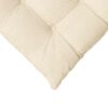 vidaXL Seat Cushions 4 pcs Cream 40 x 40 x 6 cm Corduroy Fabric