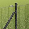 vidaXL Fence Post Grey 25 x 1.5 m (25 x 25 mm mesh) Steel
