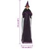 vidaXL Halloween Talking Witch Purple 216 x 125 cm Polyester