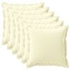 vidaXL Cushion Cover 6 pcs HOUTEN Cream 55 x 55 cm Polyester