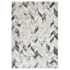 vidaXL Rug Grey and White 80x150 cm PP