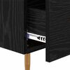 vidaXL Bedside Table 2 pcs Black 40 x 35 x 47.5 cm Engineered Wood