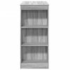 vidaXL Bar Table with Racks Grey Sonoma 95x47x103.5 cm Engineered Wood