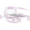 vidaXL Bed Frame without Mattress White 100x200 cm Solid Wood Pine