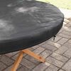 vidaXL Outdoor Table Cover Black 122 x 122 x 10 cm 420D Oxford Fbric