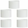 vidaXL Planter Ring 5 pcs White 30 x 30 x 20 cm Cold-rolled Steel