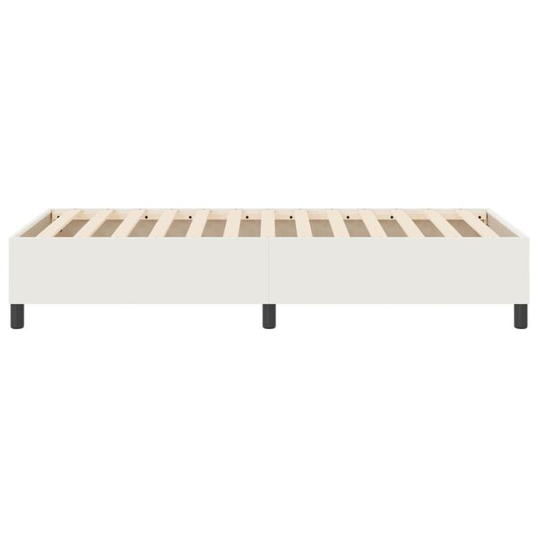 vidaXL Platform Bed Frame Cream 90 x 200 cm Fabric