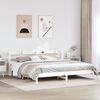 vidaXL Bed Frame without Mattress White 200x200 cm Solid Wood Pine