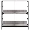 vidaXL Bookshelf Grey Sonoma 78.5x33x82 cm Engineered Wood