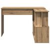 vidaXL Corner Desk Artisan Oak 200.5x50x76 cm Engineered Wood