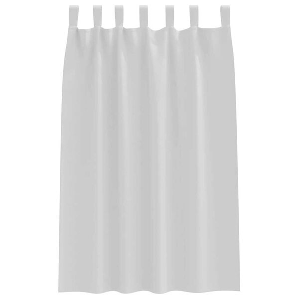 vidaXL Blackout Curtains with Rings 2 pcs Pale Grey 175 x 140 cm