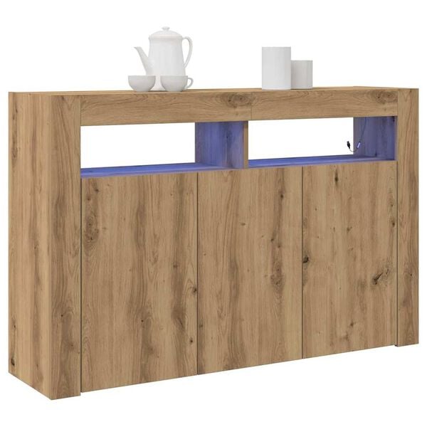 vidaXL Sideboard Artisan Oak 116 x 30 x 75 cm Engineered Wood