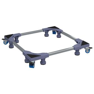 vidaXL Washing Machine Base Manual Grey 66 x 66 x 12 cm Metal