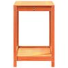 vidaXL Potting Table with Shelf Wax Brown 82.5x50x75 cm Solid Wood Pine