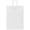 vidaXL Paper Bags 250 pcs with Handles White 32x17x44 cm