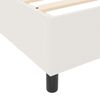 vidaXL Platform Bed Frame Cream 140 x 190 cm Fabric