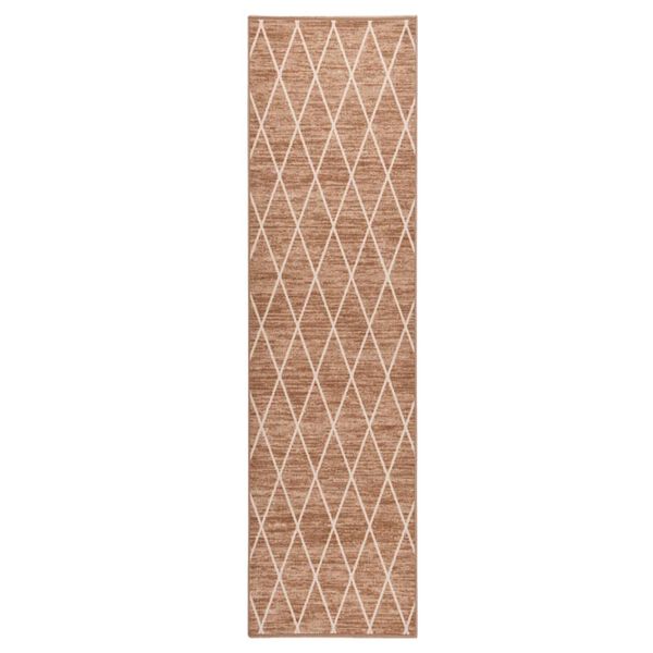 vidaXL Carpet Runner Light Brown 80x500 cm