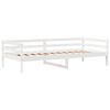 vidaXL Daybed with Drawers without Mattress White 90x200 cm Solid Wood