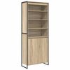 vidaXL Tall Cabinets 2 pcs Sonoma 79 x 36 x 300 cm Engineered Wood