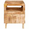 vidaXL End Table with Shelf Brown 40 x 40 x 49 cm Solid Mango Wood