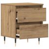 vidaXL Bedside Cabinet with Drawer 2 pcs Artisan Oak 40 x 35 x 50 cm