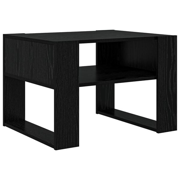 vidaXL Coffee Table Black Oak 66 x 53 x 45 cm Engineered Wood
