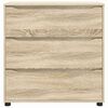 vidaXL Storage Cabinet Sonoma Oak 80 x 31 x 81 cm Engineered Wood