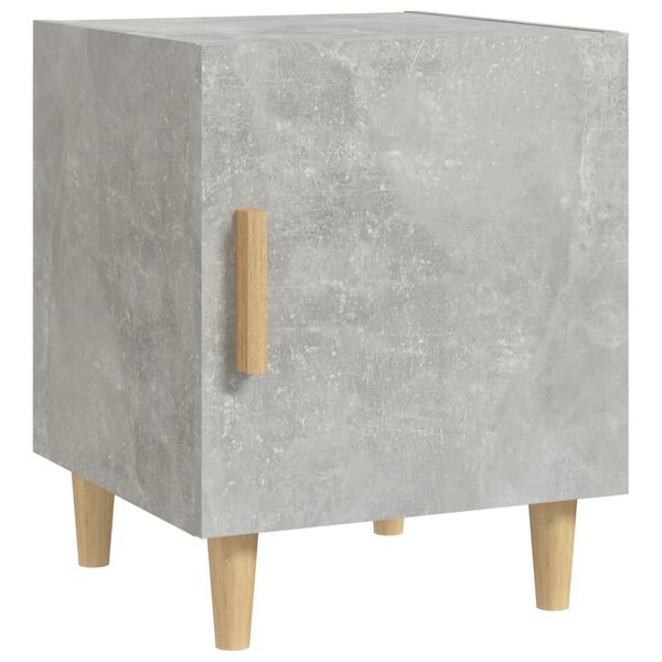 vidaXL Bedside Cabinet Concrete Grey Engineered Wood