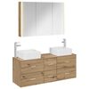 vidaXL Bathroom Furniture Set 4 pcs Artisan Oak