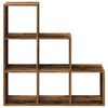 vidaXL Room Divider Bookcase&nbsp;3-Tier&nbsp;Old Wood 99x29x99 cm Engineered Wood