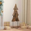 vidaXL Christmas Tree with Stand Brown 90 cm Solid teak wood