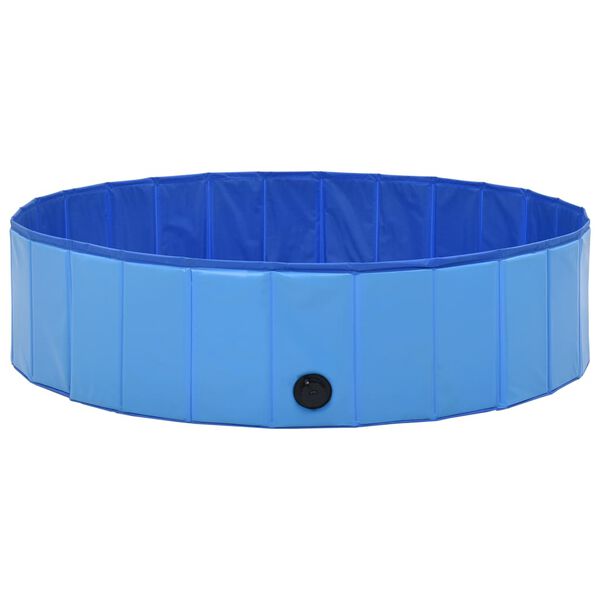 vidaXL Foldable Dog Swimming Pool Blue 120x30 cm PVC