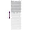 vidaXL Venetian Blinds Height Adjustable Silver 130 x 45 cm Aluminium