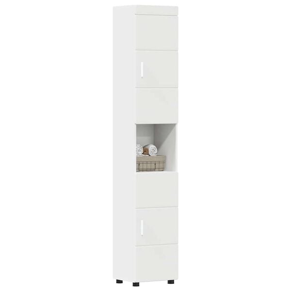 vidaXL Bathroom Cabinet Set TULUM White 37 x 31.5 x 203 cm