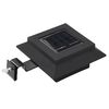 vidaXL Outdoor Solar Lamps 12 pcs LED Square 12 cm Black