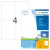 HERMA Permanent Labels PREMIUM A4 105x148 mm 100 Sheets White