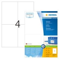 HERMA Permanent Labels PREMIUM A4 105x148 mm 100 Sheets White
